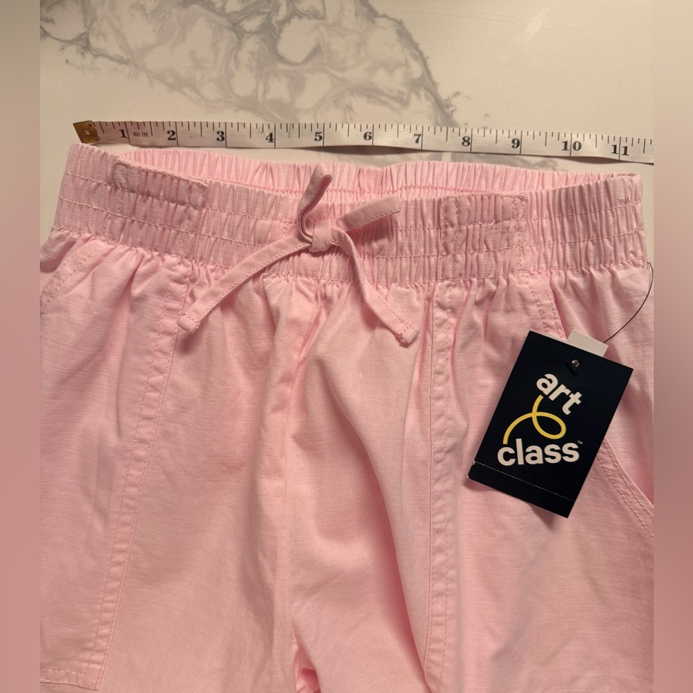 Art Class Girls Pink Cargo Pants Size M (8) Elastic Waist NWT - Picture 5 of 8
